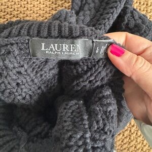 Lauren Ralph Lauren Women's Charcoal Knit Sweater